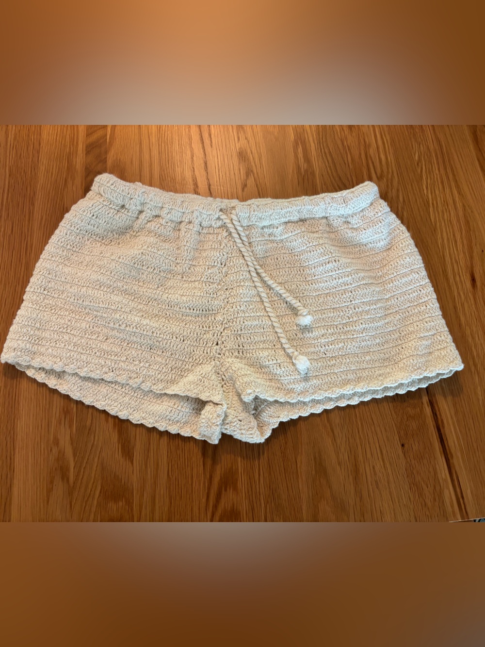 Rip Curl Knit Drawstring Women's Shorts in Cream